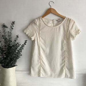 Lauren Conrad XS Cream Blouse